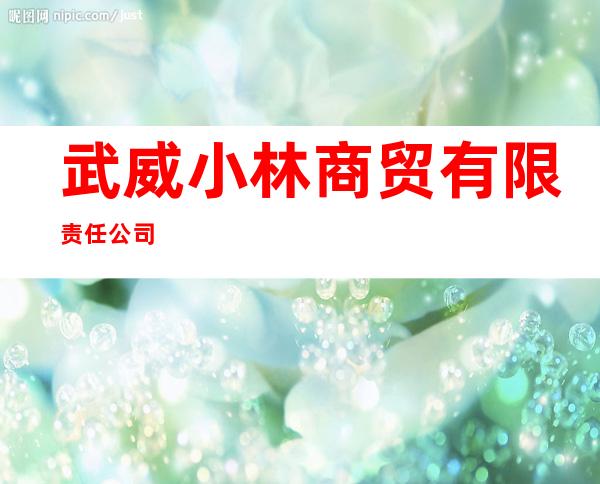 武威小林商贸有限责任公司